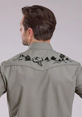 Roper 2475 Solid (Grey) - Men's Western Shirt