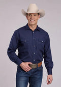 Roper 2895 Diamond Dots (Blue) - Men's Western Shirt