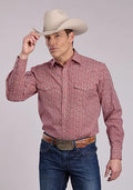 Roper 2896 Floral Print (Red) - Men's Western Shirt