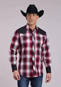 Roper 2901 Retro Contrast (Red) - Men's Western Shirt