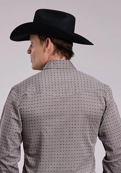 Roper 2910 Double Diamonds (Grey) - Men's Western Shirt
