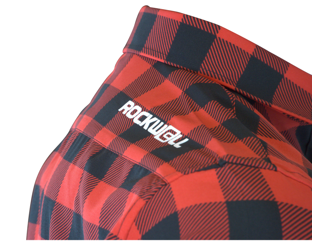 The Titan - Black/Red Plaid Long Sleeve