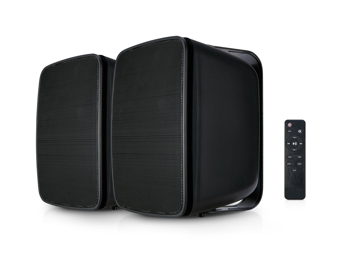 SoundPro Dual Bluetooth Weatherproof Indoor & Outdoor Wall-Mount Loudspeakers