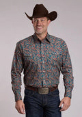 Roper 3088 Hickory Paisley (Multi) - Men's Western Shirt