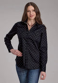 Roper 2180 Broken Diamonds (Black) - Women's Western Shirt