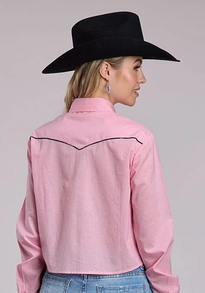 Roper 2862 Solid Arrows (Pink) - Women's Western Blouse
