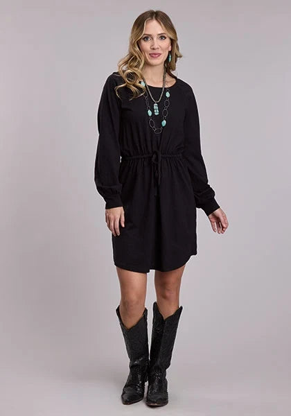 Roper 3104 Raglan Sleeve (Black) - Women's Knit Dress