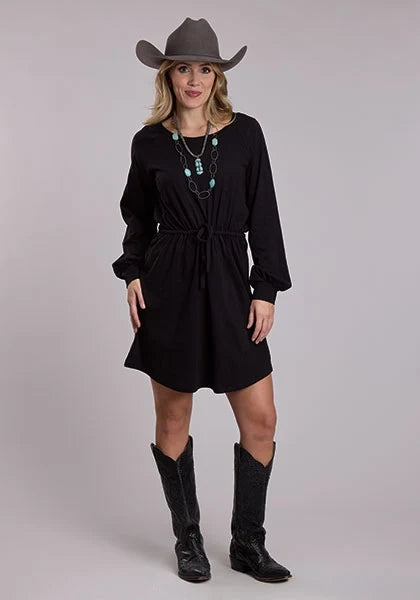 Roper 3104 Raglan Sleeve (Black) - Women's Knit Dress
