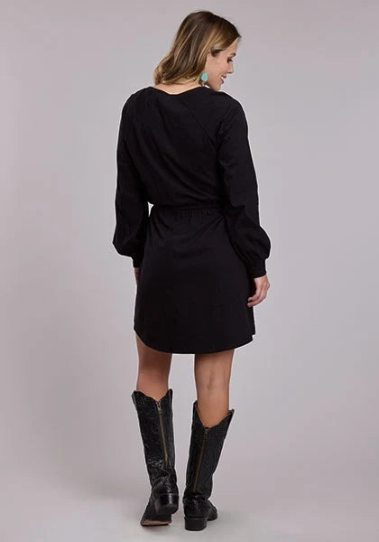 Roper 3104 Raglan Sleeve (Black) - Women's Knit Dress
