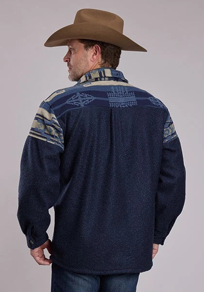 Roper 3304 Provence Weave (Blue) - Men's Shirt Jacket