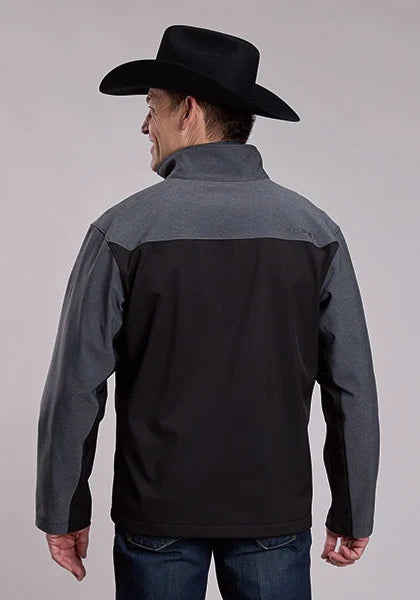 Roper 3418 Tech Fleece (Black) - Men's Softshell Jacket