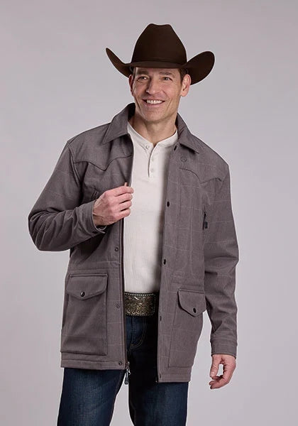 Roper 3418 Barn Coat (Coffee) - Men's Softshell Jacket