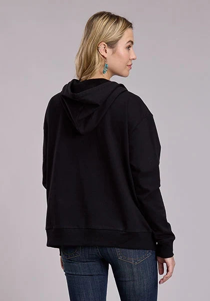 Roper 3198 Neon Stallions (Black) - Women's Fleece Sweatshirt