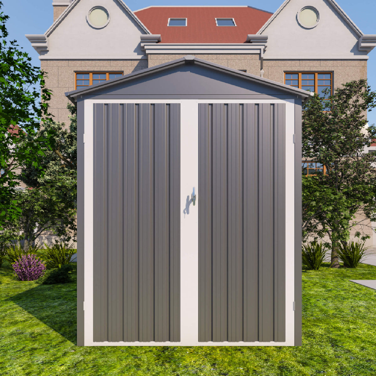 [05X10FT] Large Weatherproof Outdoor Motocycle And Tools Storage Shed (SAK91642)
