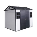 [06X08FT] Heavy-Duty Outdoor Resin Storage Shed With Lockable Doors And Built-In Floor (SAK26342)