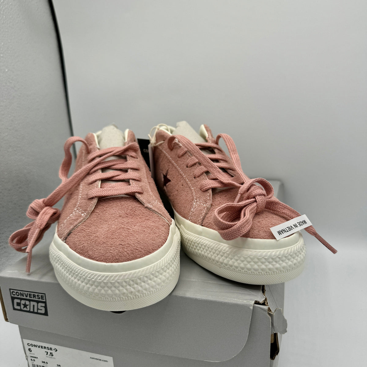 Converse One Star Pro OX Shoes Cherry Vision Canyon Dusk Pink Suede Leather