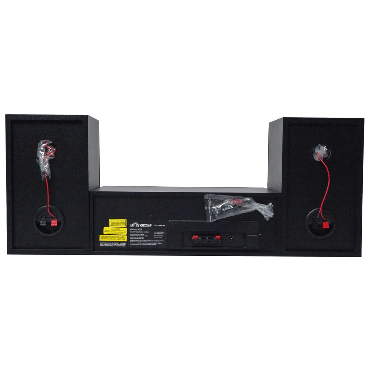 Victor Milwaukee 50W Desktop CD Stereo System Black - Refurbished