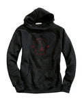 Tin Haul Red Teepee Print (Grey) - Women's Hoodie Sweatshirt