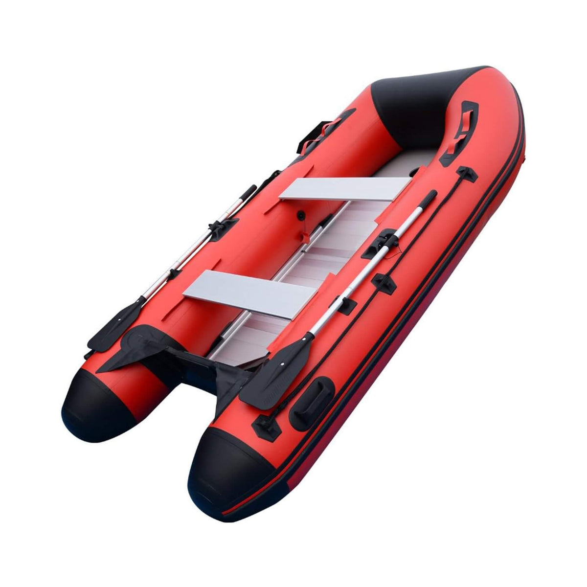 10FT Inflatable 4-Person Rafting Fishing Dinghy Tender Pontoon Boat (SAK20749)