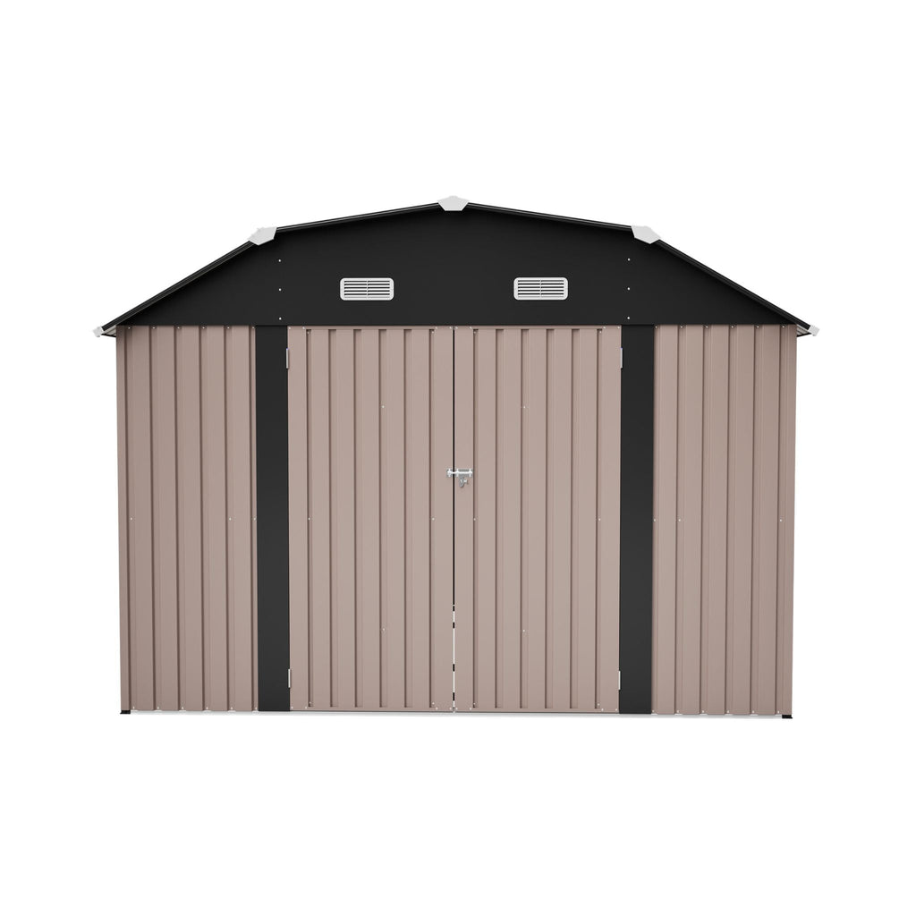 [10X12FT] Heavy-Duty Outdoor Metal Storage Shed With Floor (SAK91820)
