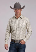 Stetson 2875 Southwest Stripe (Cream) - Men's Western Shirt