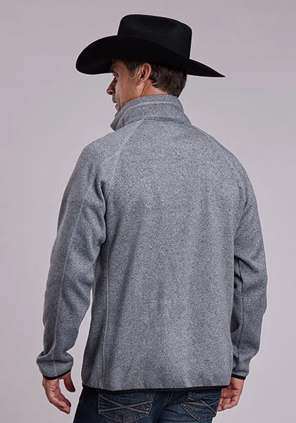 Stetson 3233 Bonded Knit (Navy) - Men's Quarter Zip Sweater