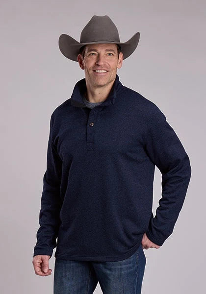 Stetson 3240 Honeycomb Knit (Navy) - Men's Sweater