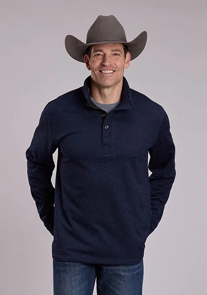 Stetson 3240 Honeycomb Knit (Navy) - Men's Sweater