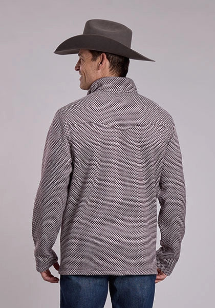 Stetson 3295 Honeycomb Knit (Wine) - Men's Sweater