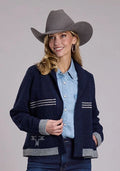 Stetson 3177 Cowgirl Cardigan (Navy) - Women's Knit Sweater