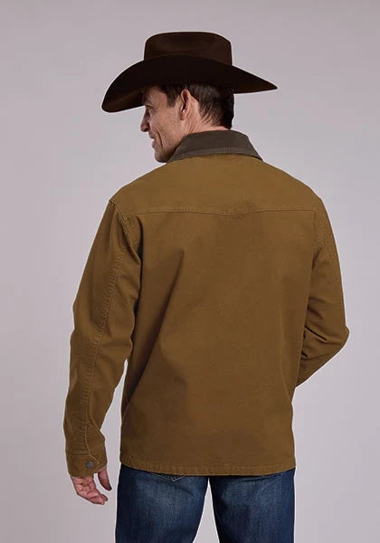 Stetson Corduroy Collar (Brown) - Men's Canvas Jacket