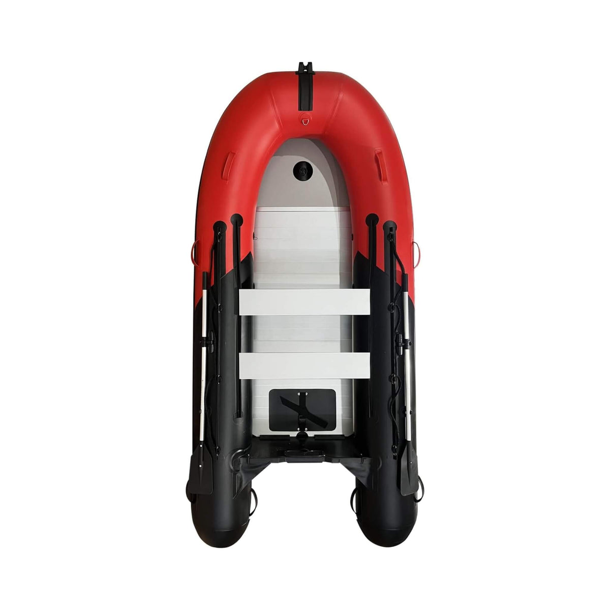 11FT Heavy-Duty Inflatable Dinghy With Aluminum Floor & Oars (SAK17362)