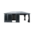 [11X21FT] Outdoor All-Season Solarium Sunroom Gazebo With Galvanized Steel Roof (SAK42018)