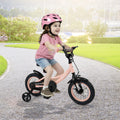 Kids Bike 12-18 Inch with Training Wheels - Pink