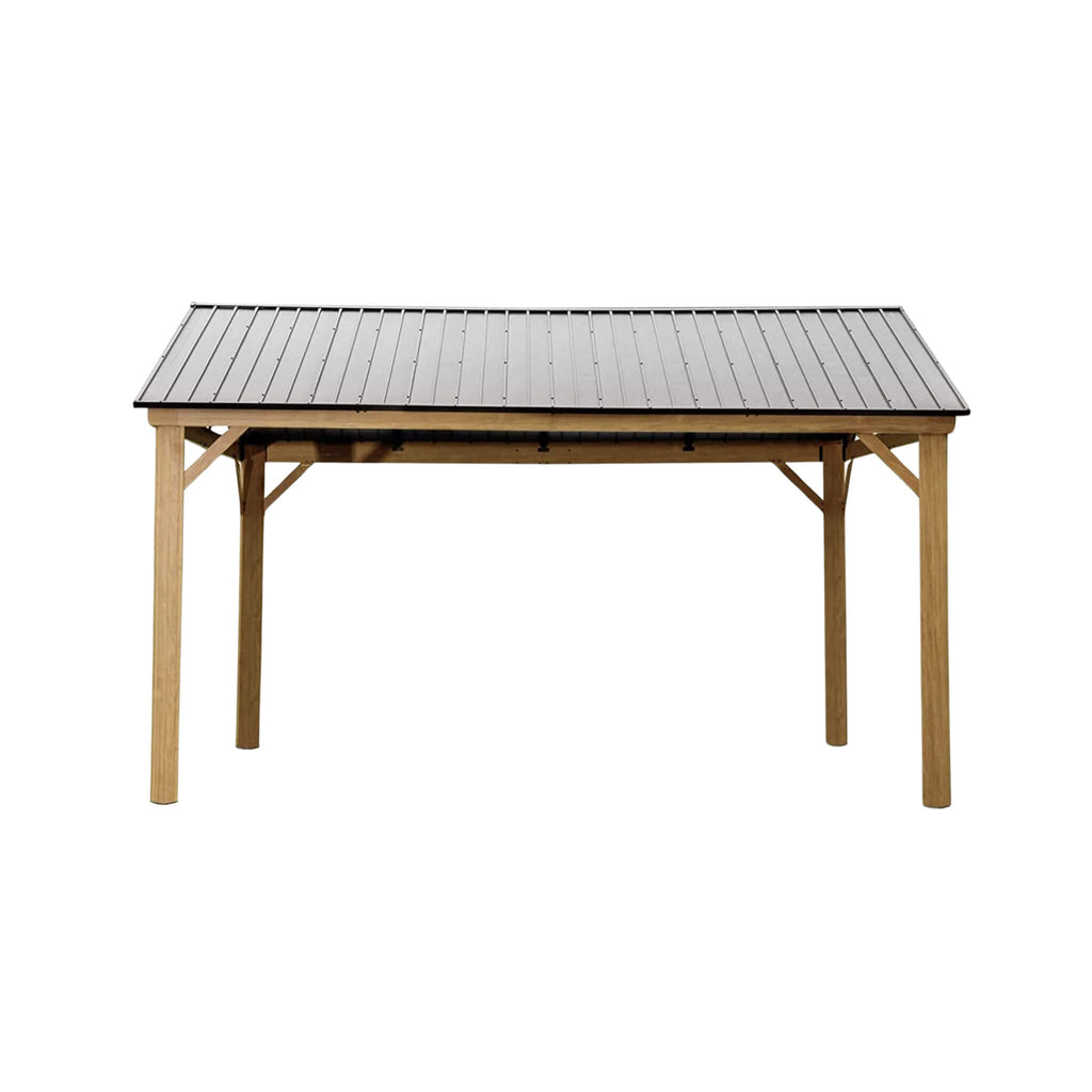 [12X14FT] Hardtop All-Weather Outdoor Gazebo With Galvanized Steel Roof (SAK83261)