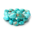 12x8-22x16mm Sleeping Beauty Turquoise Plain Nuggets 18 inch 32 Beads AAA