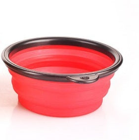 2-in-1 Portable Pet Water Bottle & Silicone Bowl – Travel Dog & Cat Dispenser