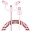 Naztech 3X1 Micro Lightning & USB-C Charge & Sync 6ft Cable
