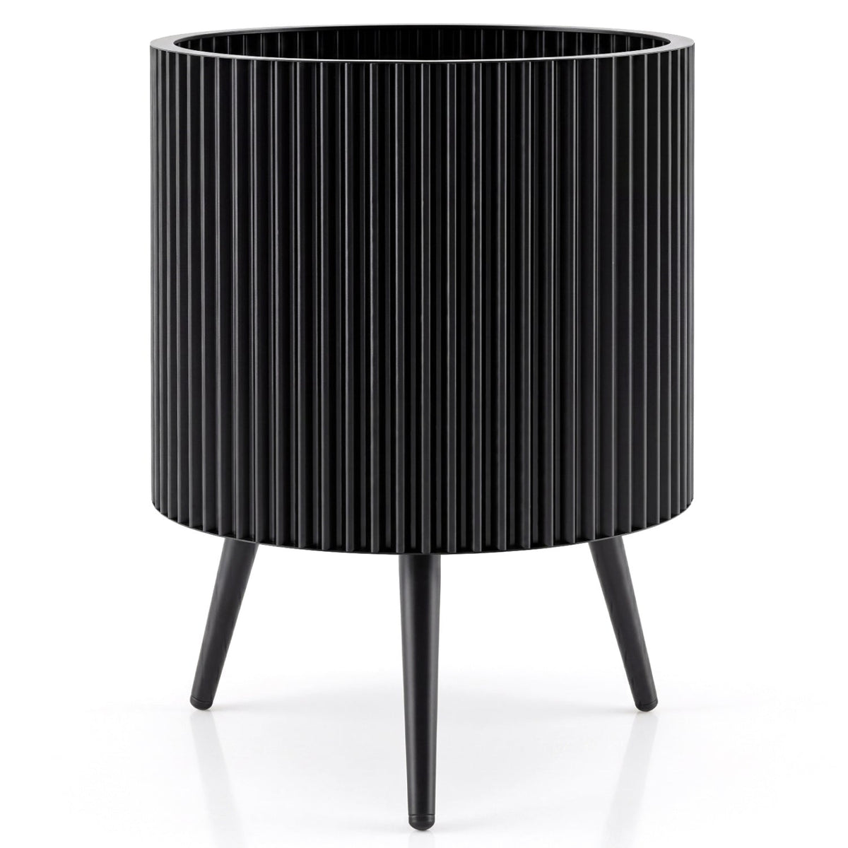 20-Inch Raised Metal Planter with Stand and Drainage Holes