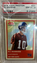Graded 2004 Fleer Tradition Eli Manning #331 Rookie RC Football Card PSA 10 Gem Mint