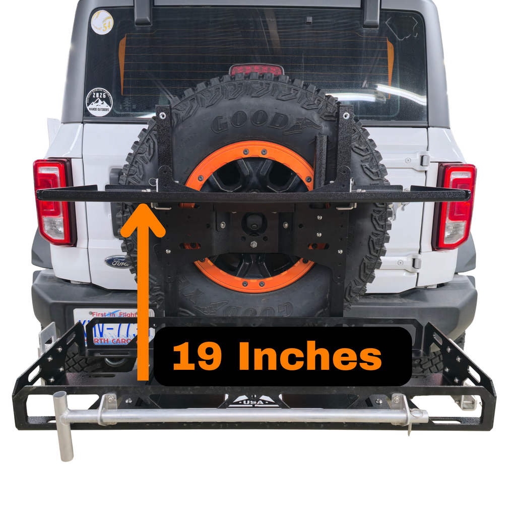 Ford Bronco (2021+) Swing-Away Cargo Carrier & Bike Rack | rucRak GRUNT