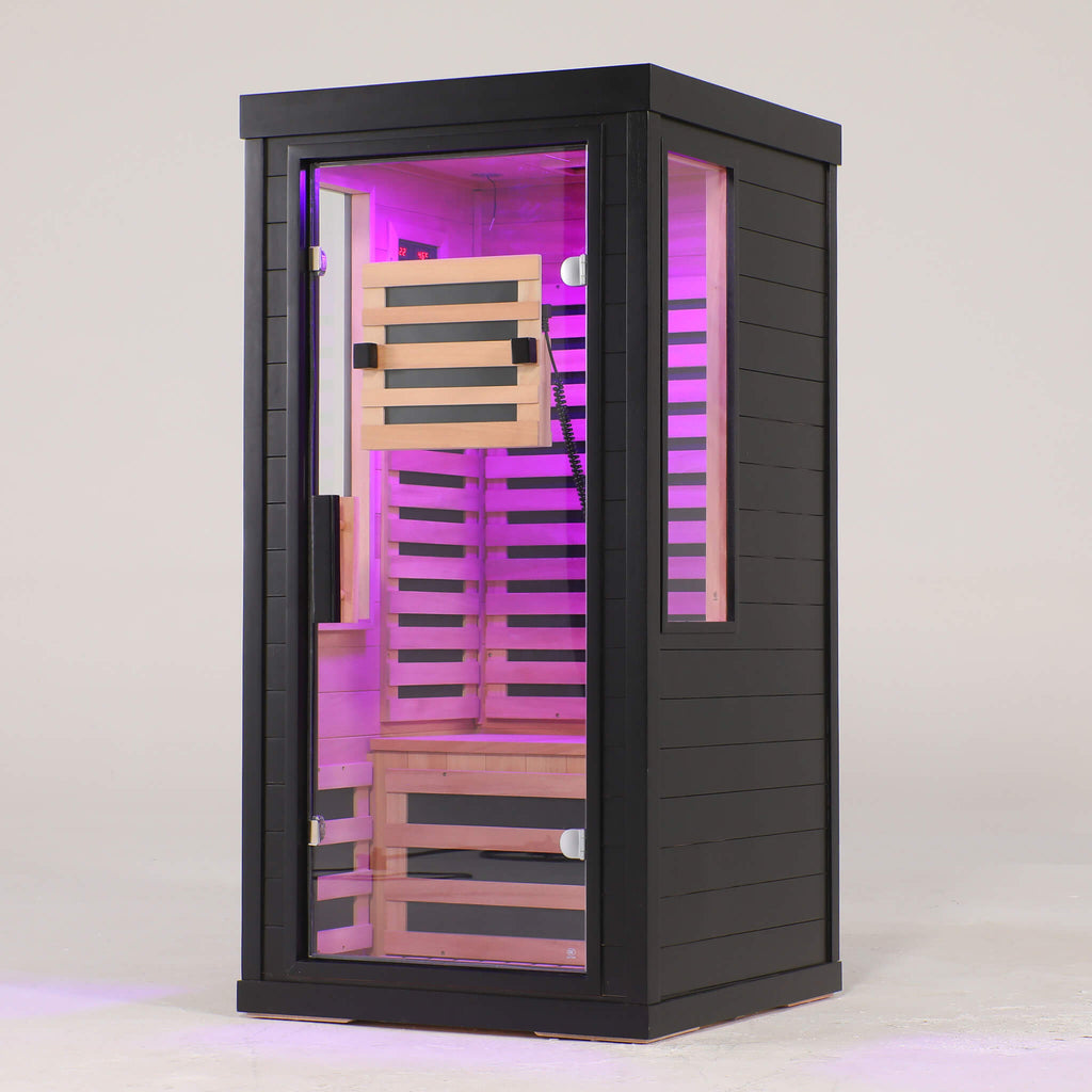2-Person Low EMF Indoor Infrared Sauna With Red Light Therapy (SAK37542)