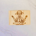 Wood Sticker, Alien Café “Area 51 Was Mid” (Maple, Cherry, Hickory)