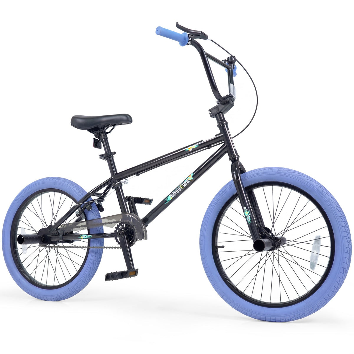 20" Trick Bicycle with 360 Degree Steering and Adjustable Seat for Kids and Teens