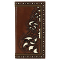 Justin Ivory Inlay (Brown) - Men's Rodeo Wallet