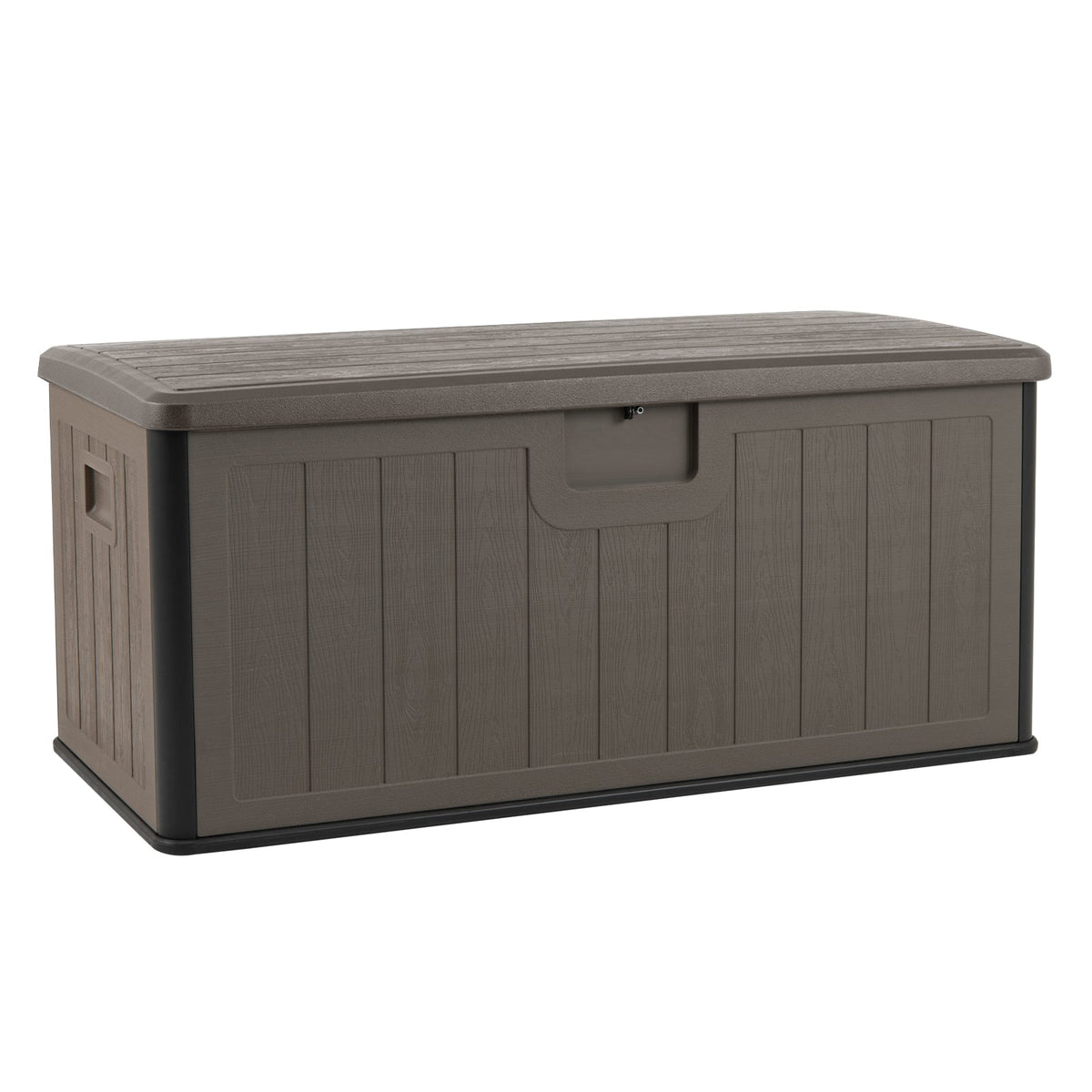 100 Gallon Large Deck Box with Lockable Lid for Patio