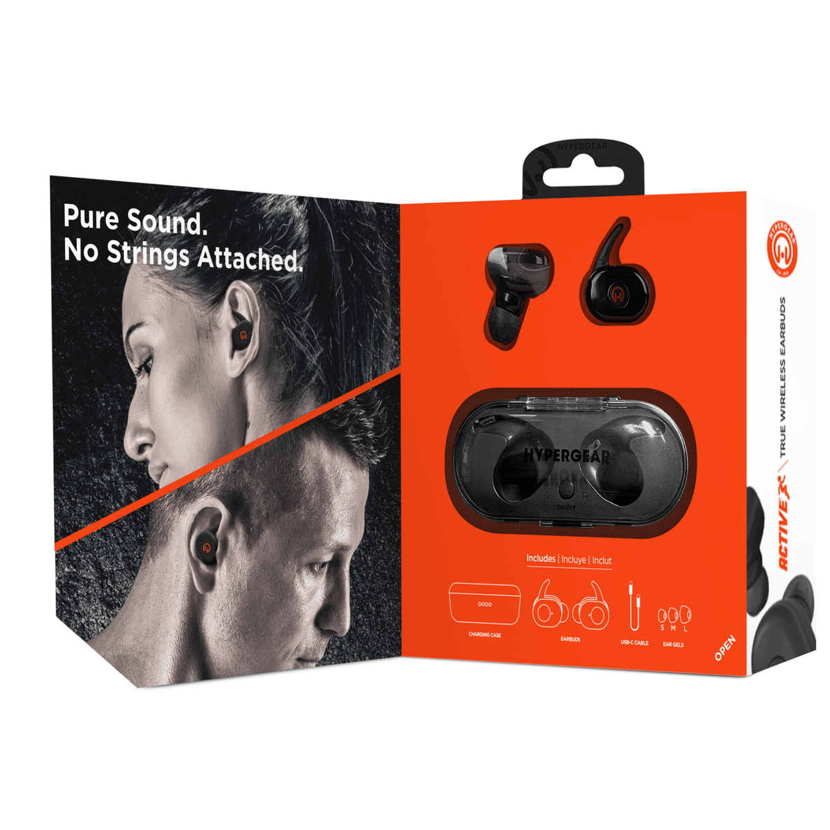 HyperGear Active True Wireless Earbuds with USB-C Connector