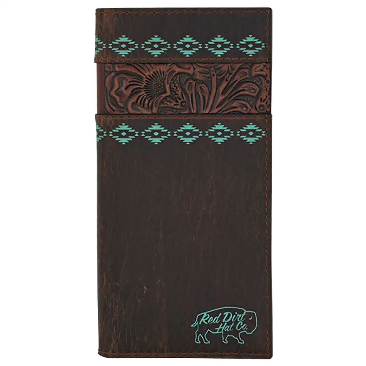 Red Dirt Hat Co Diamond Prairie (Brown) - Men's Rodeo Wallet