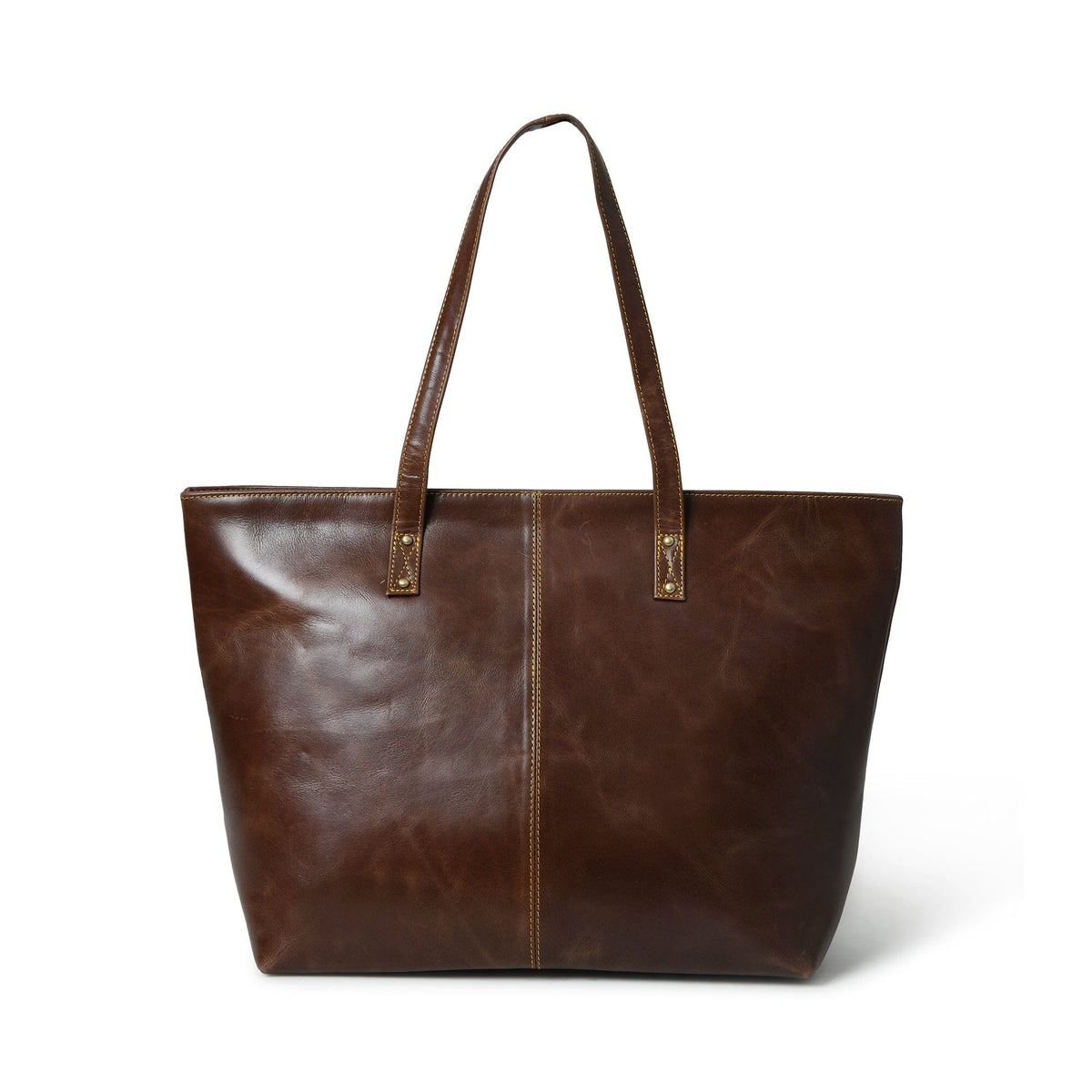 The Kim Tote Bag- Dark Brown