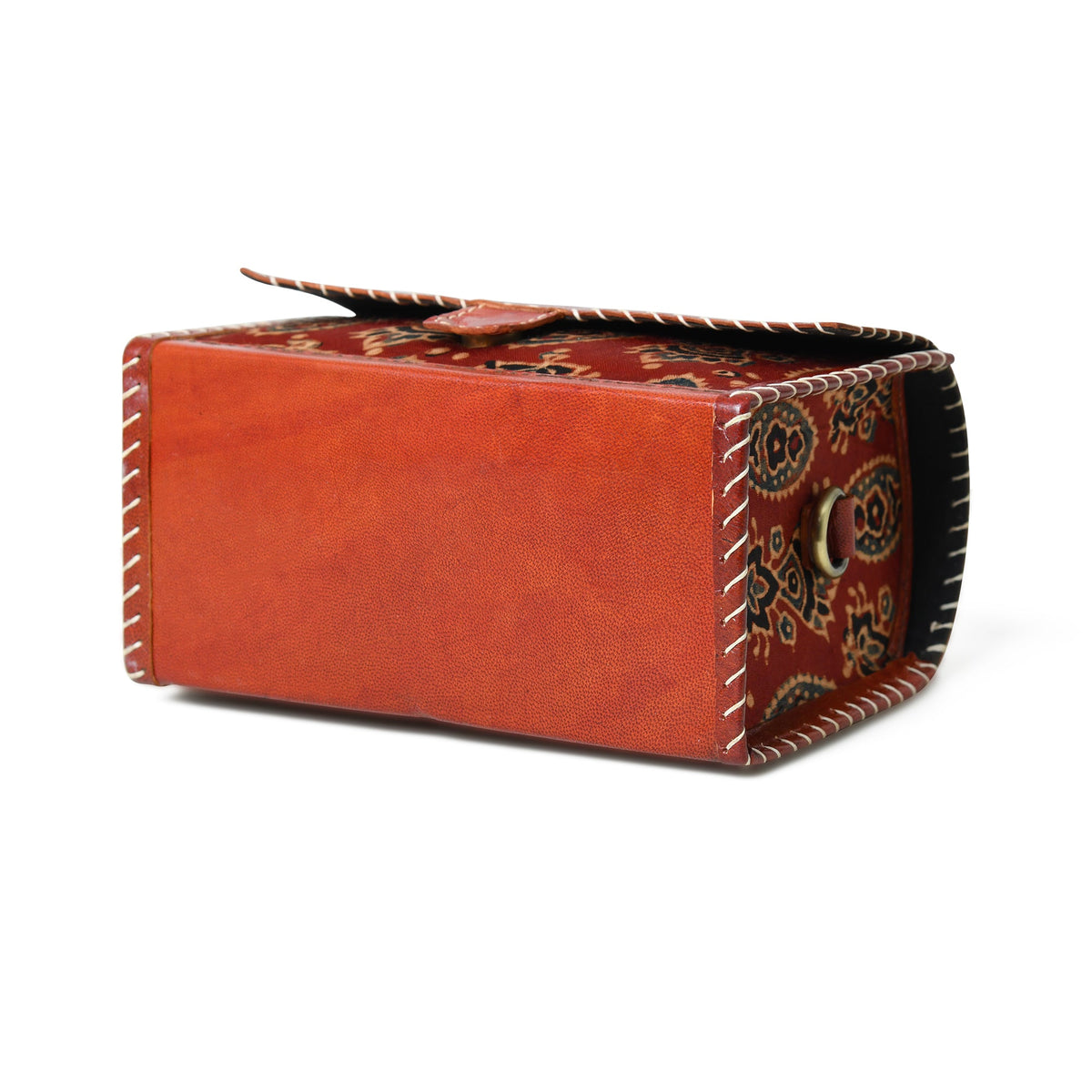Maroon Mystique Ajrakh Satchel Purse